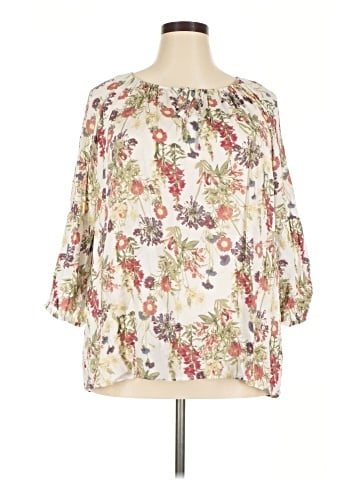Brina & Em 3/4 Sleeve Blouse (view 1)