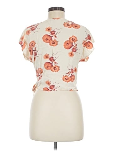 Madewell Sash-Tie Wrap Top in Dutch Dandelions (view 2)