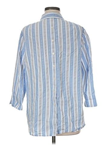 Foxcroft 3/4 Sleeve Button-Down Shirt (view 2)