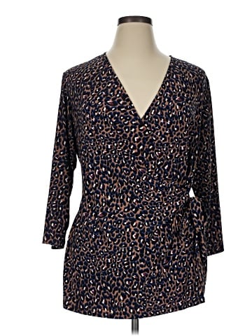 Anne Klein Long Sleeve Blouse (view 1)