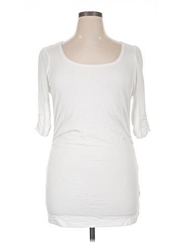 White House Black Market 3/4 Sleeve T-Shirt (view 1)