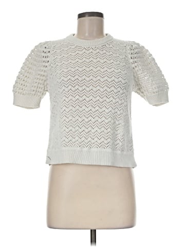 Madewell Atwater Crochet Sweater Tee (view 1)