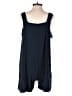 Coco + Carmen Solid Blue Romper Size S - photo 2