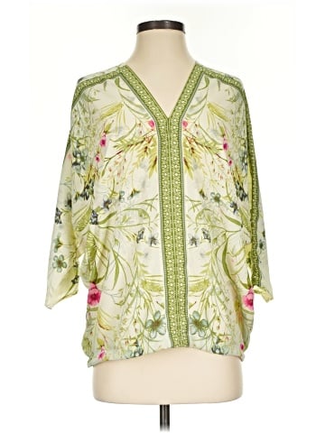 Rose + Olive 3/4 Sleeve Blouse (view 1)