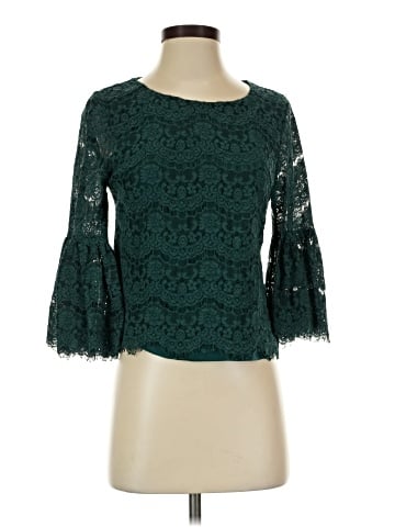 Rose + Olive 3/4 Sleeve Top (view 1)