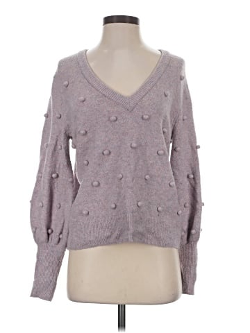 Madewell Bobble Dashwood V-Neck Sweater in Coziest Yarn (view 1)