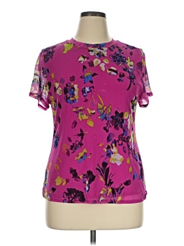 INC International Concepts Short Sleeve Blouse (view 1)