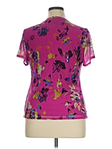 INC International Concepts Short Sleeve Blouse (view 2)