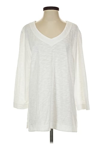 Chico's 3/4 Sleeve T-Shirt (view 1)