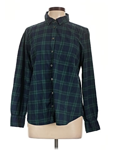 J.Crew Factory Store Long Sleeve Button-Down Shirt (view 1)