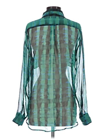 Equipment Long Sleeve Silk Top (view 2)