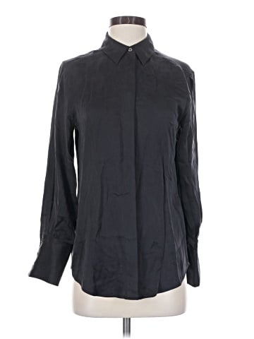 Equipment Long Sleeve Silk Top (view 1)