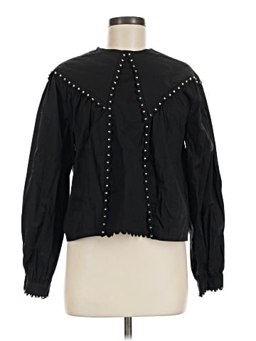 Topshop Long Sleeve Blouse (view 1)