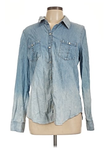 Democracy Long Sleeve Button-Down Shirt (view 1)