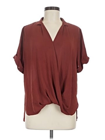 Silence and Noise Short Sleeve Blouse (view 1)