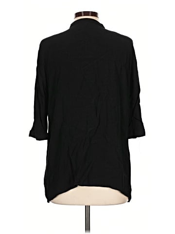 Zara TRF 3/4 Sleeve Button-Down Shirt (view 2)