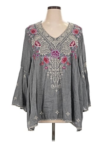 Johnny Was 3/4 Sleeve Blouse (view 1)