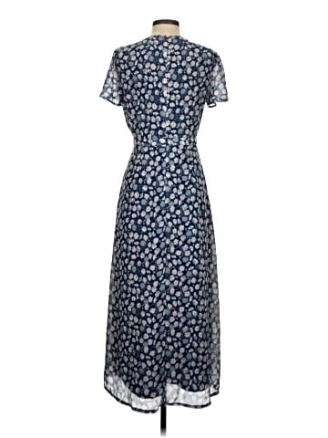 Madewell Wrap-Front Midi Dress in French Floral (view 2)