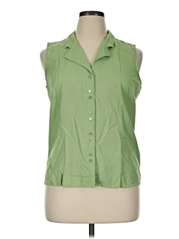DressBarn Sleeveless Button-Down Shirt (view 1)