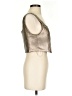 BCBGeneration Silver Sleeveless Blouse Size S - photo 4