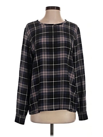 Equipment Long Sleeve Silk Top (view 1)