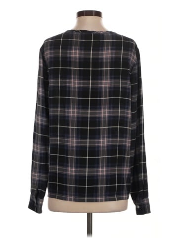 Equipment Long Sleeve Silk Top (view 2)
