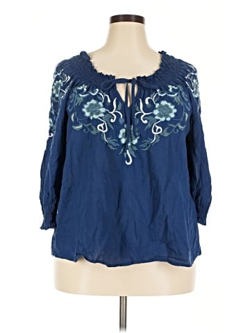 Sundance 3/4 Sleeve Blouse (view 1)