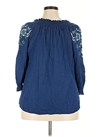 Sundance 3/4 Sleeve Blouse (view 2)