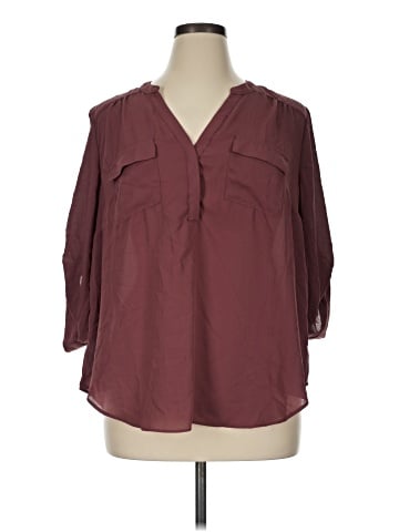Torrid 3/4 Sleeve Blouse (view 1)