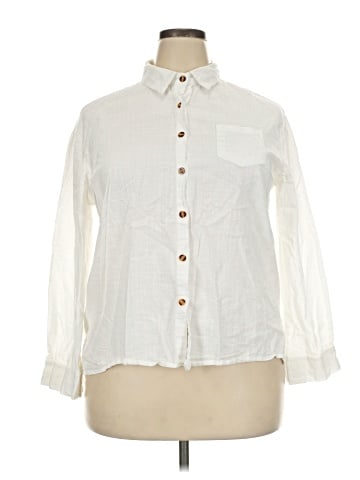 Unbranded Long Sleeve Button-Down Shirt (view 1)