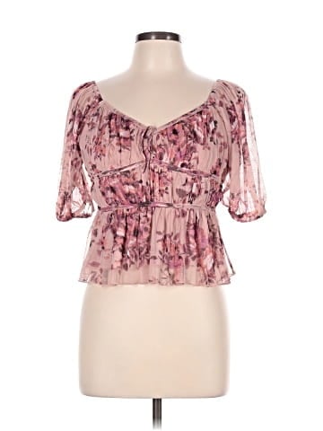 Lucky Brand Short Sleeve Blouse (view 1)