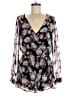 Astr 100% Polyester Gray Black Romper Size M - photo 1