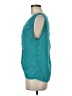 THML 100% Polyester Teal Sleeveless Blouse Size M - photo 5