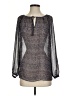 Zara Basic Gray Long Sleeve Blouse Size S - photo 1