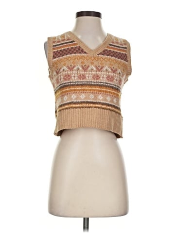 Pink Rose Sweater Vest (view 1)