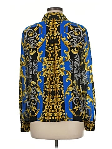Alice + Olivia Long Sleeve Silk Top (view 2)