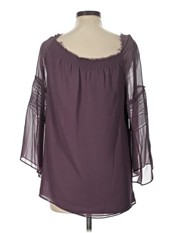 Theory 3/4 Sleeve Silk Top (view 2)