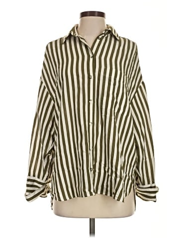 Zara Long Sleeve Button-Down Shirt (view 1)