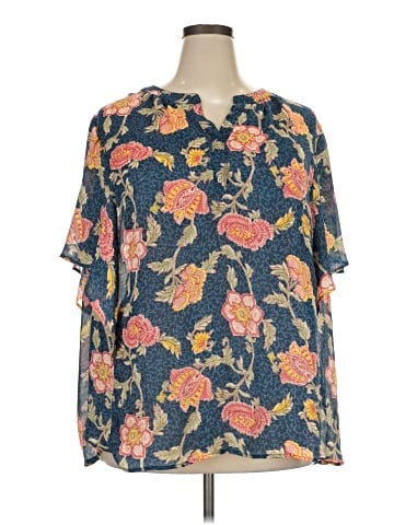 Chaps Short Sleeve Blouse (view 1)