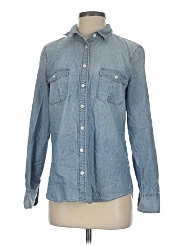 J.Crew Factory Store Long Sleeve Button-Down Shirt (view 1)