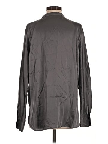 Vince. Long Sleeve Silk Top (view 2)