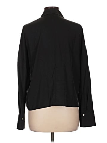 Vince. Long Sleeve Silk Top (view 2)