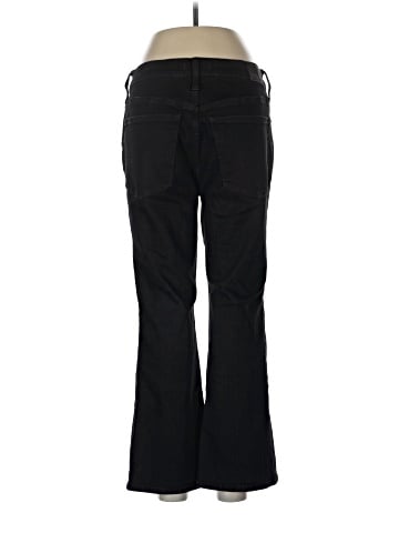 Madewell Kick Out Crop Jeans in Black Rinse Wash (view 2)
