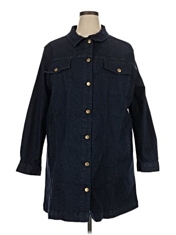 Jessica London 3/4 Sleeve Button-Down Shirt (view 1)