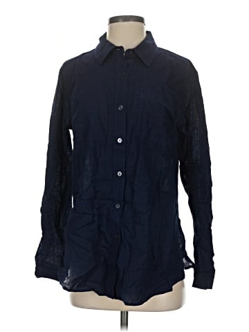 Susan Graver Long Sleeve Button-Down Shirt (view 1)