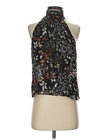 Intermix Sleeveless Silk Top (view 1)