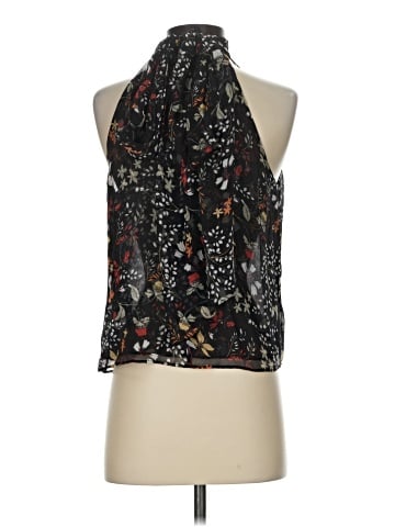 Intermix Sleeveless Silk Top (view 2)