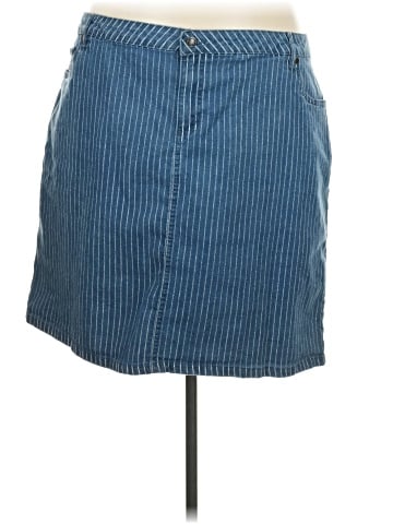 Jessica London Denim Skirt (view 1)