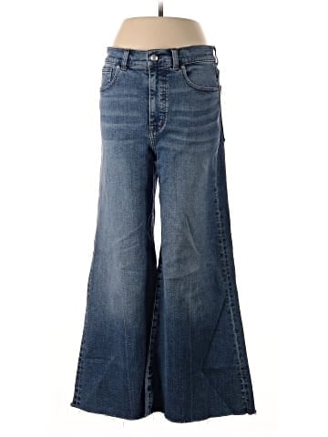 Madewell Flared Wide-Leg Crop Jeans in Oneida Wash (view 1)
