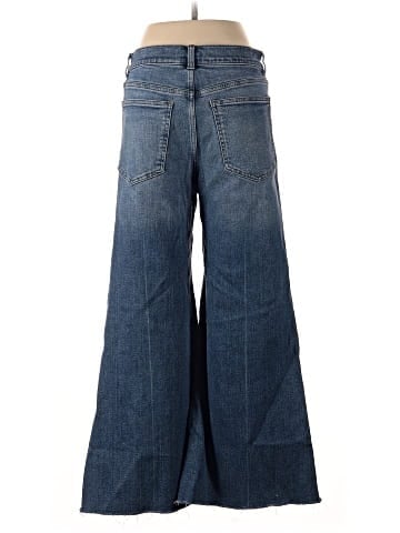 Madewell Flared Wide-Leg Crop Jeans in Oneida Wash (view 2)